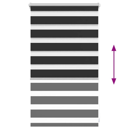 Zebra blind 50.9x100 cm Fabric Width 46.7 cm black