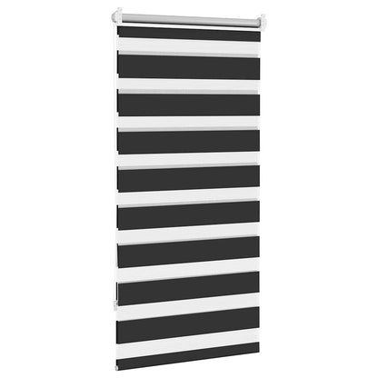 Zebra blind 60.9x120 cm Fabric Width 56.7 cm black