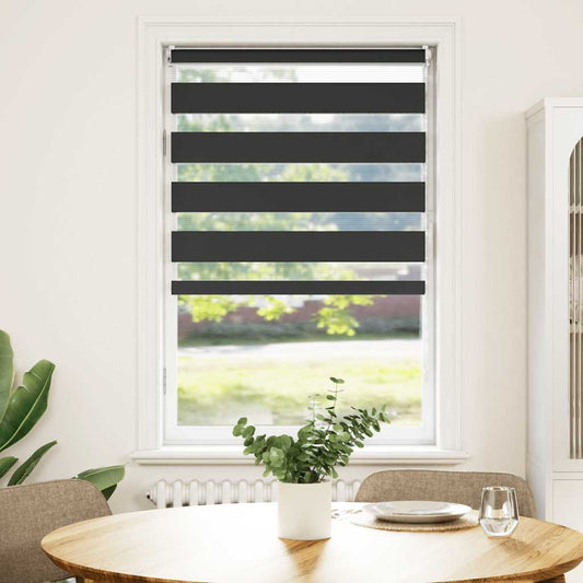 Zebra blind 70.9x120 cm Fabric Width 66.7 cm black