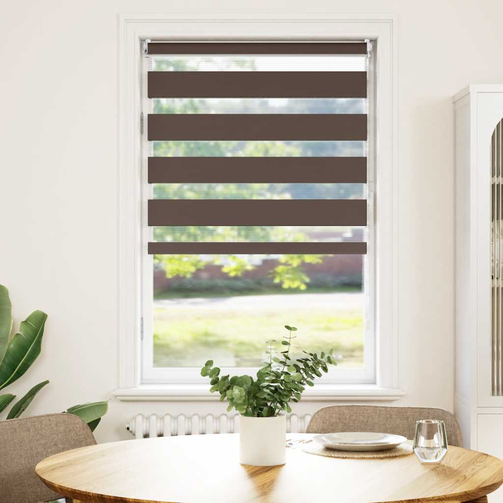 Zebra blind 70.9x120 cm Fabric Width 66.7 cm coffee