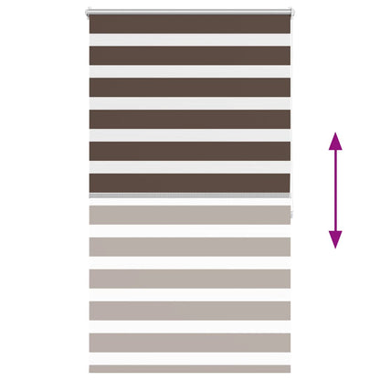 Zebra blind 80.9x175 cm Fabric Width 76.7 cm coffee