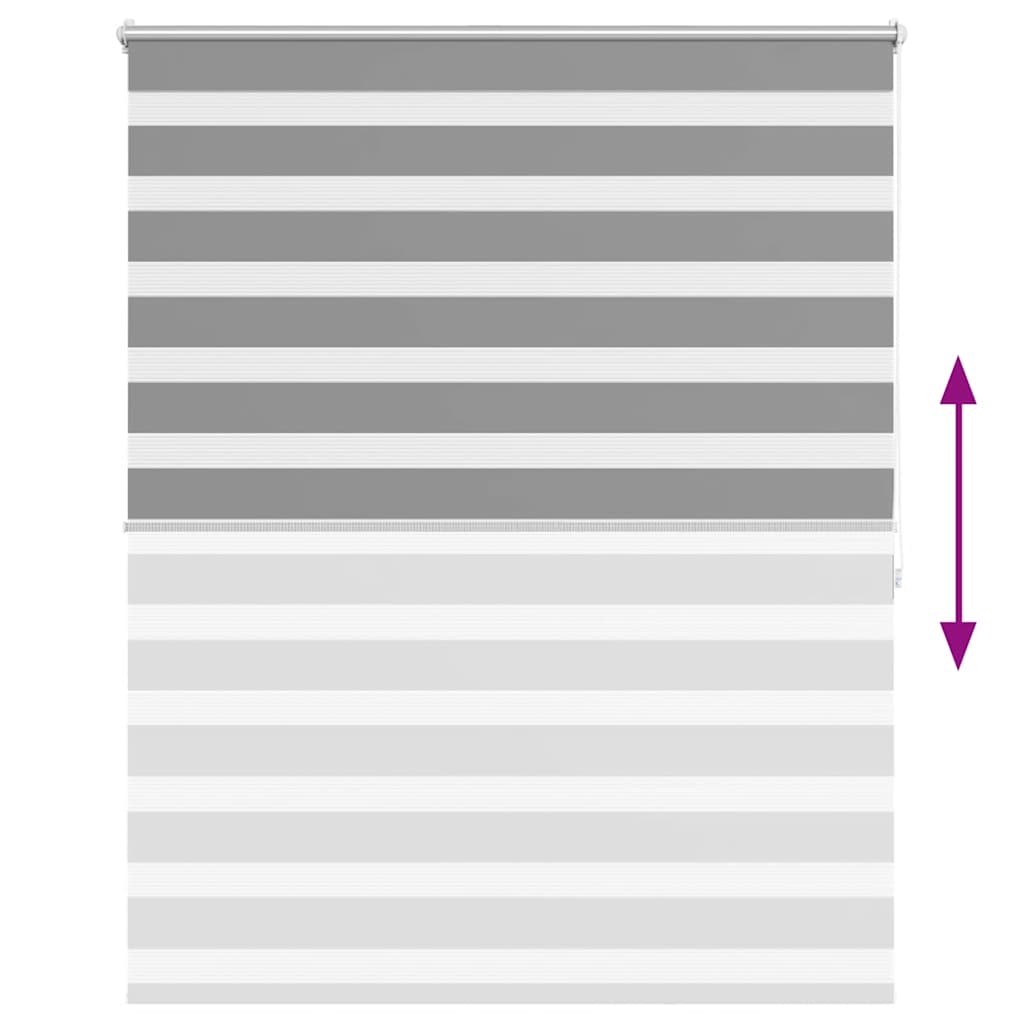 Zebra blind 140.9x175 cm Fabric Width 136.7 cm grey