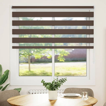 Zebra blind 140.9x175 cm Fabric Width 136.7 cm coffee