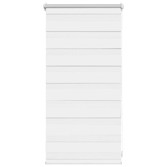 Zebra blind 40.9x100 cm Fabric Width 36.7 cm white