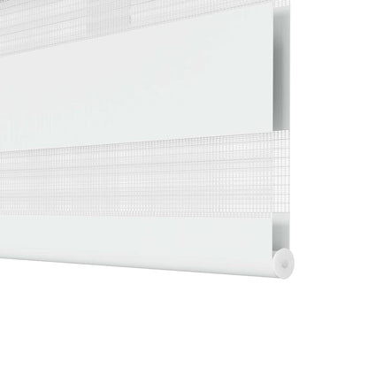 Zebra blind 40.9x100 cm Fabric Width 36.7 cm white