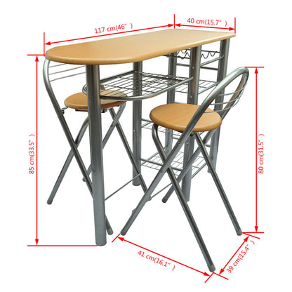 Kitchen/Breakfast Bar/Table and Chairs Set Wood