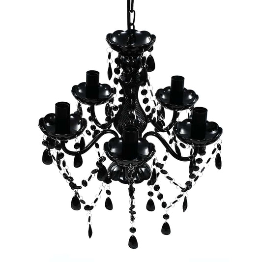 Artificial Crystal Glass Ceiling Light | Black