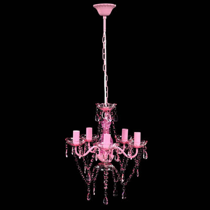 Artificial Crystal Glass Ceiling Light | Pink | Artificial Crystal Glass