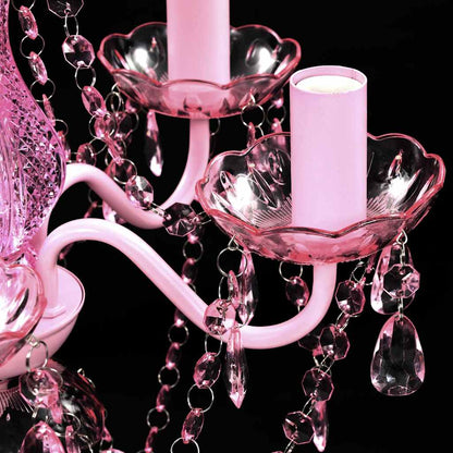 Artificial Crystal Glass Ceiling Light | Pink | Artificial Crystal Glass
