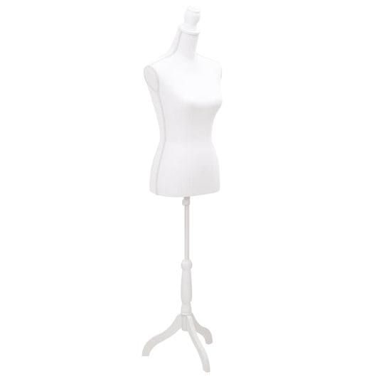 Female Mannequin | White | Polyester, MDF, Solid Wood, Painted Steel