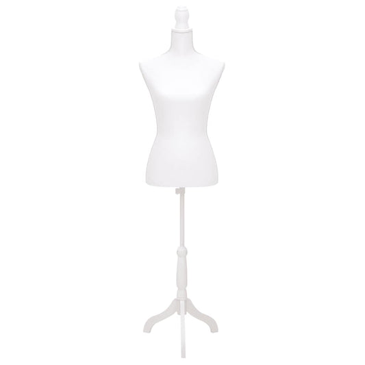 Female Mannequin | White | Polyester, MDF, Solid Wood, Painted Steel