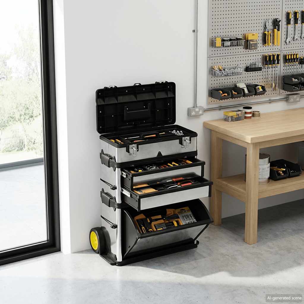 3-Part Rolling Tool Box replaces 140174