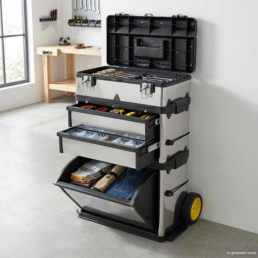 3-Part Rolling Tool Box replaces 140174