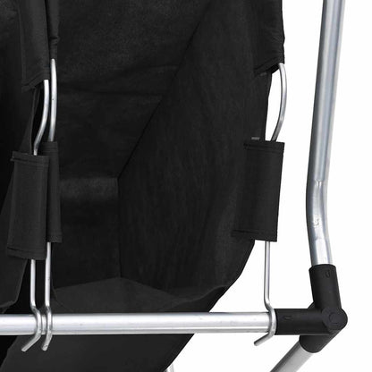 Laundry sorter with 4 bags black grey