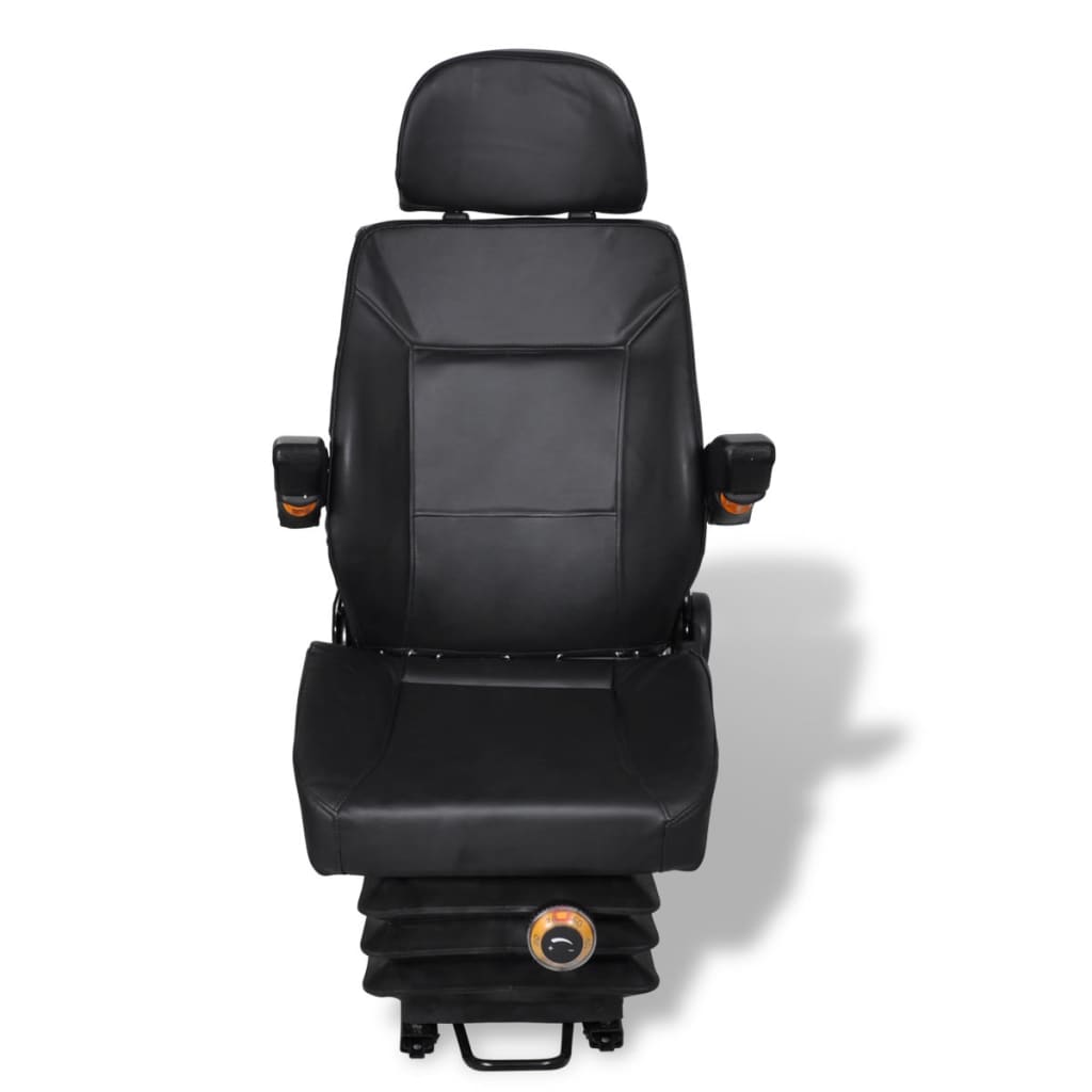 Tractor Seat Black Steel Universal fit for tractors