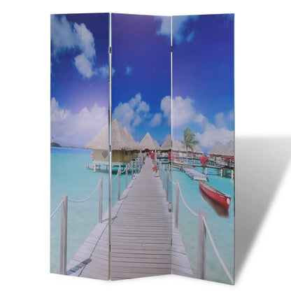 Folding Room Divider 120x170 cm Beach