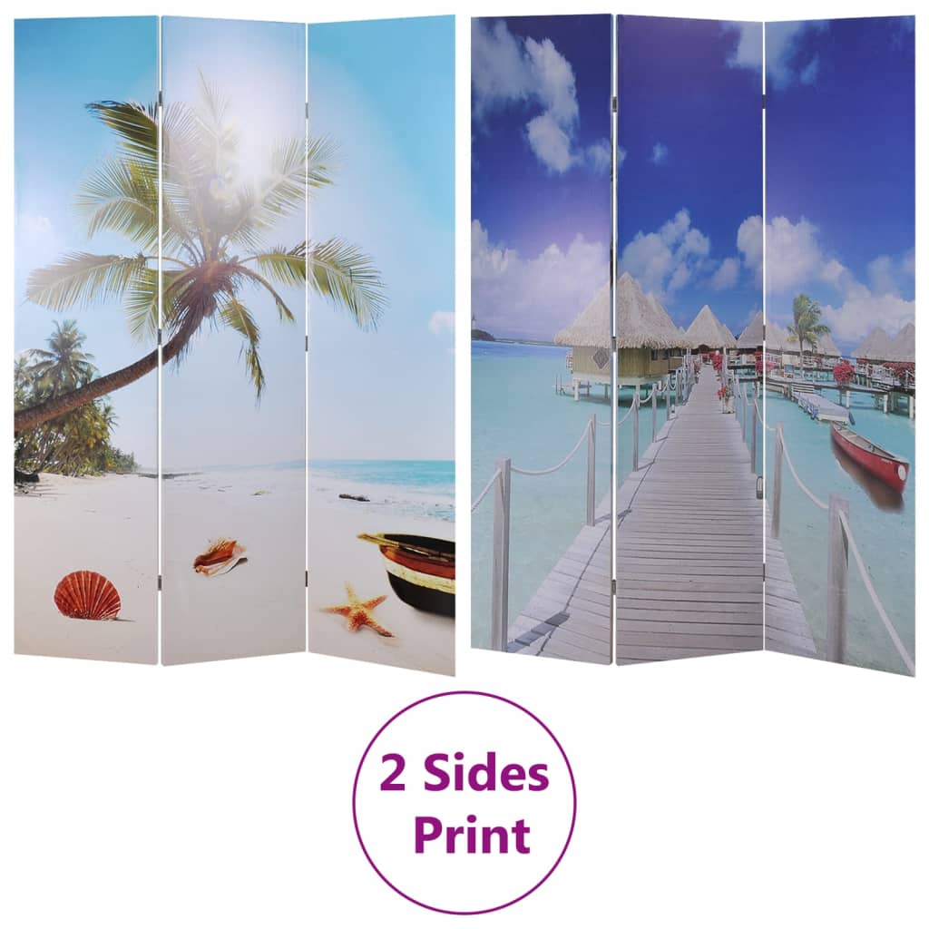 Folding Room Divider 120x170 cm Beach