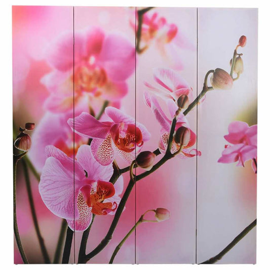 Folding Room Divider 160x170 cm Flower