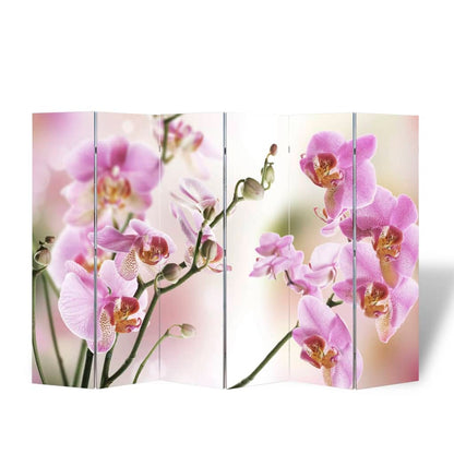 Folding Room Divider 217x170 cm Flower