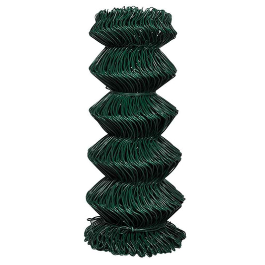 Chain Link Fence Steel 0,8x15 m Green