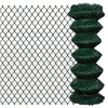 Chain Link Fence Steel 1x15 m Green