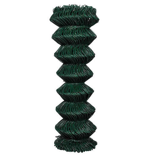Chain Link Fence Steel 1,25x15 m Green