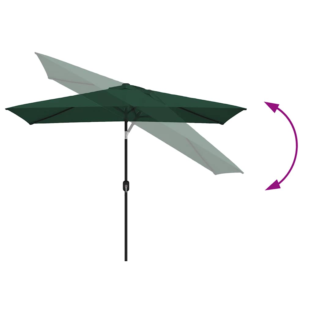Parasol | Green | Polyester, Steel | 200 x 300 cm | Foldable | Parasol