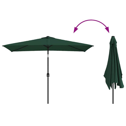 Parasol | Green | Polyester, Steel | 200 x 300 cm | Foldable | Parasol