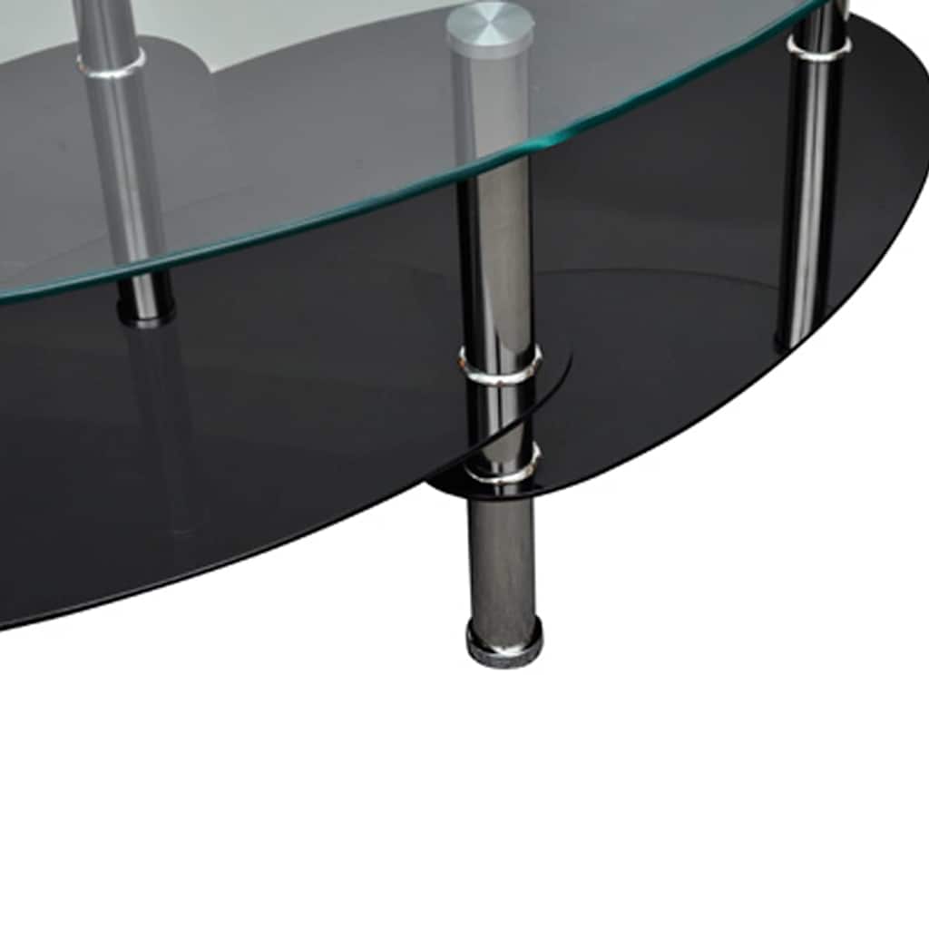 Coffee Table | Black | Tempered glass, Metal | Medium | Stylish Design