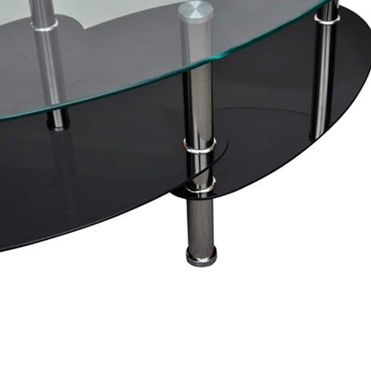 Coffee Table | Black | Tempered glass, Metal | Medium | Stylish Design
