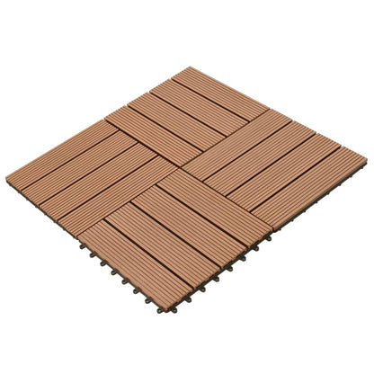 WPC Tiles 30x30cm 11pcs 1m2 Brown