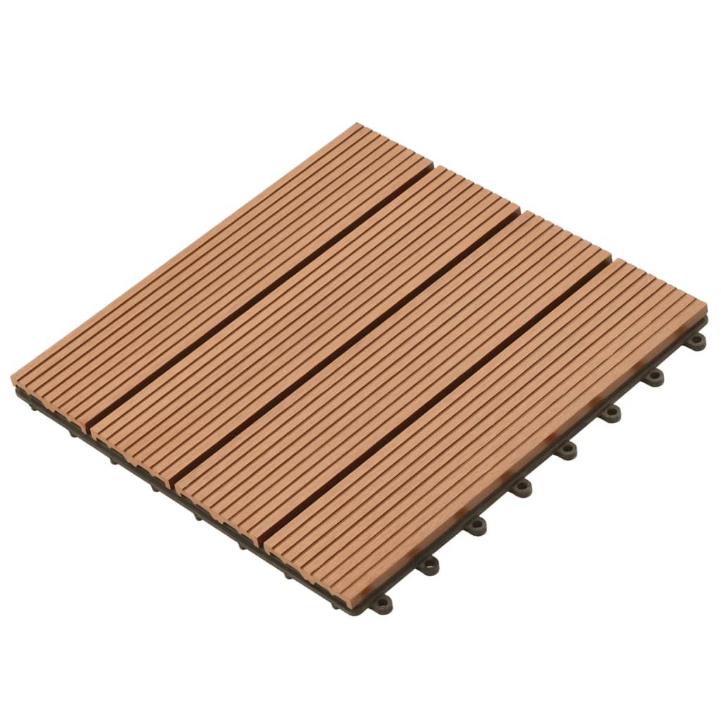 WPC Tiles 30x30cm 11pcs 1m2 Brown