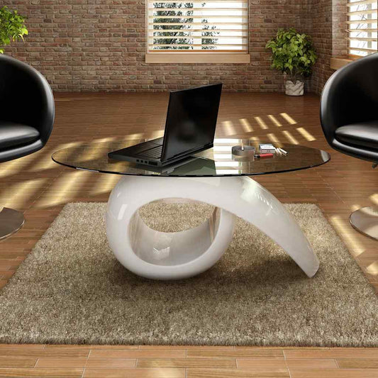 Coffee Table | High gloss white