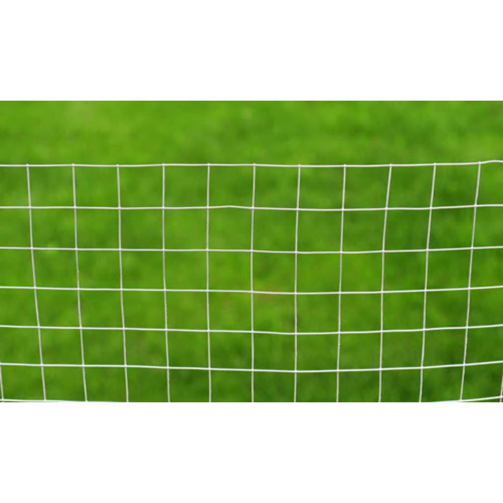 Chicken Wire Fence Galvanised Steel 25x1 m Silver