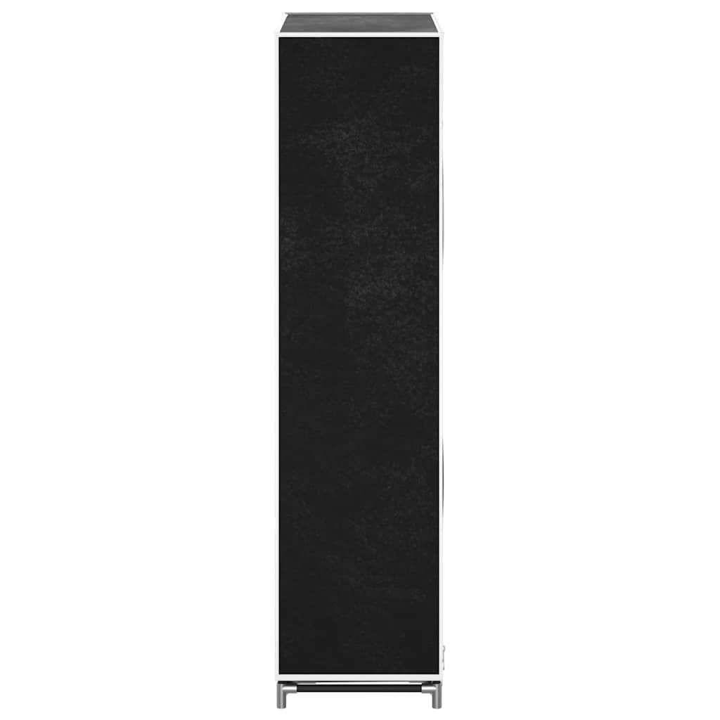 Fabric Shoe Cabinet with Cover 23" x 11" x 42" Black