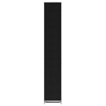 Fabric Shoe Cabinet with Cover 162 x 57 x 29 cm Black