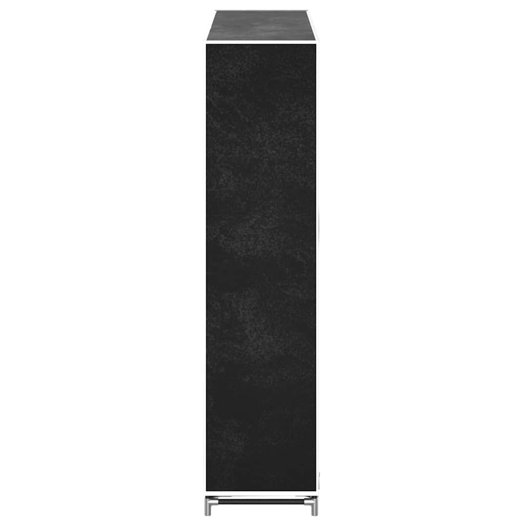 Fabric Shoe Cabinet with Cover 45" x 11" x 43" Black