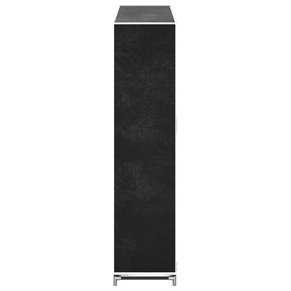 Fabric Shoe Cabinet with Cover 45" x 11" x 43" Black