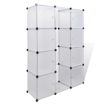 Modular Cabinet with 9 Compartments 37x115x150 cm White