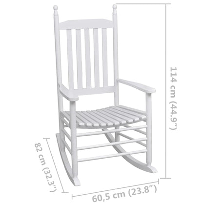 Rocking Chair | White | Fir hardwood | Medium | Rocking Chair