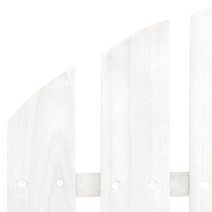 Patio Chair with Ottoman Wood White