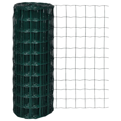 Euro Fence Steel 32.8ftx3.3ft Green