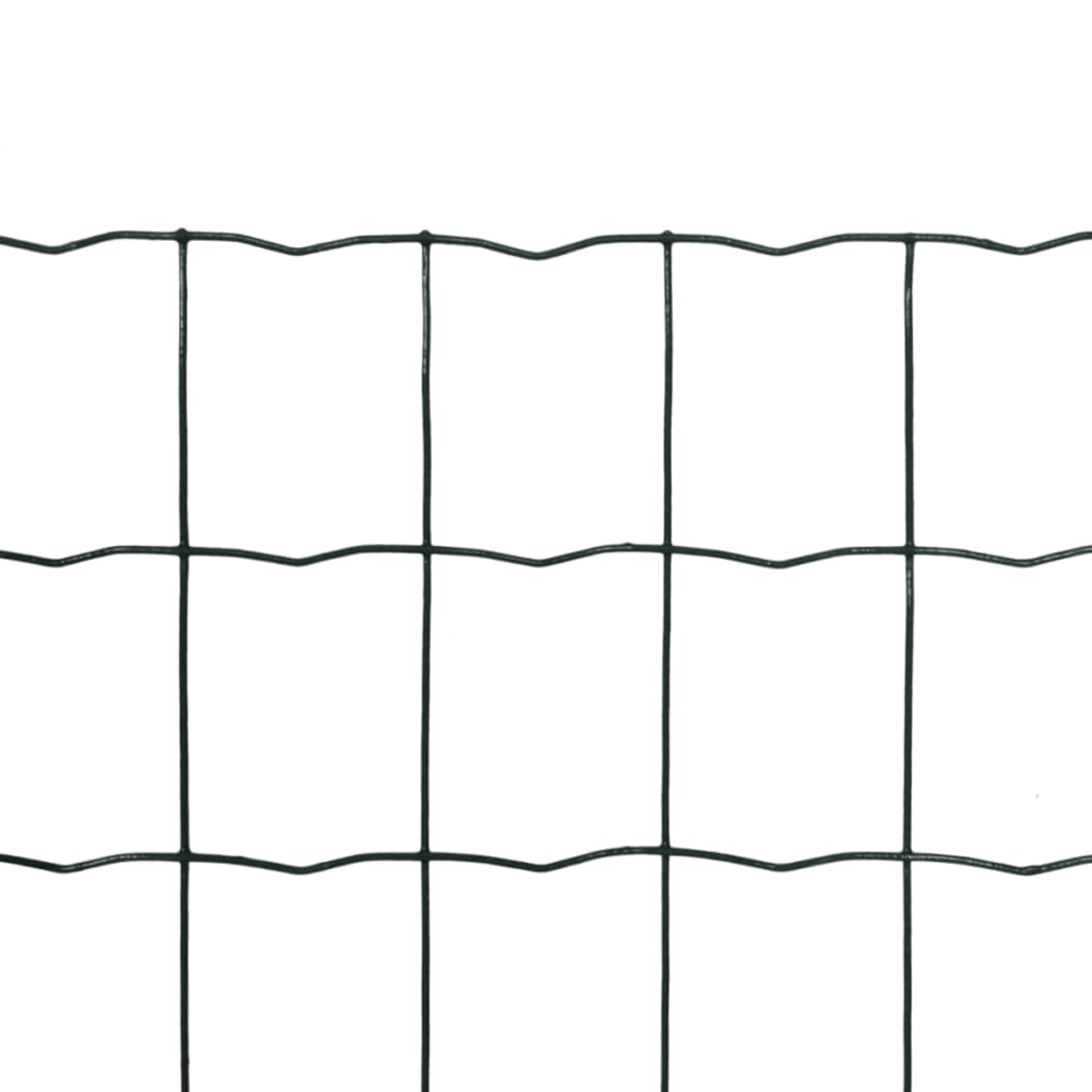 Euro Fence Steel 32.8ftx3.3ft Green