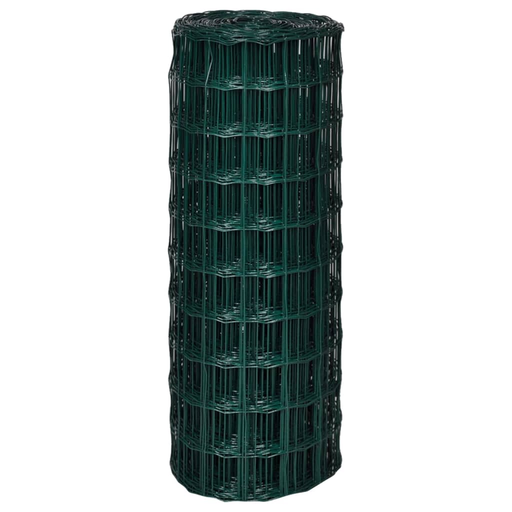 Euro Fence Steel 32.8ftx3.3ft Green