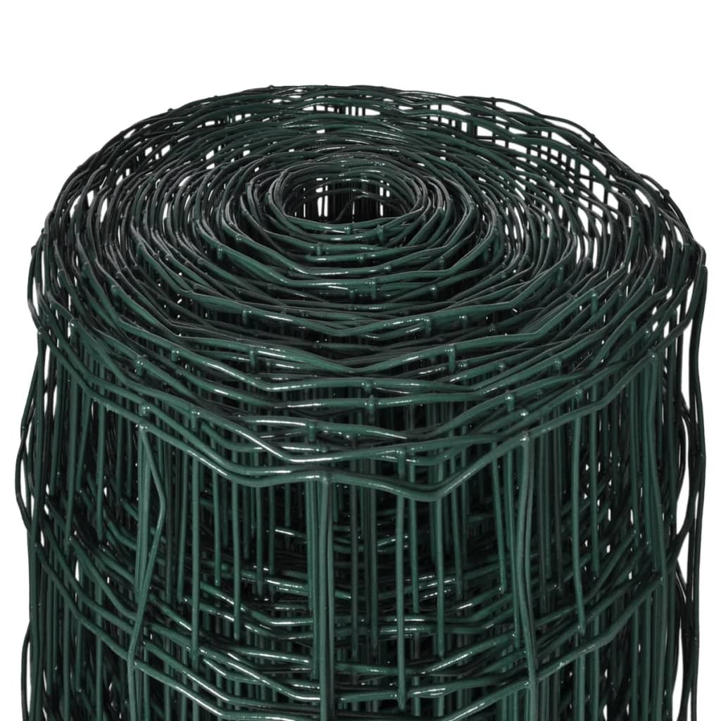 Euro Fence Steel 32.8ftx3.3ft Green
