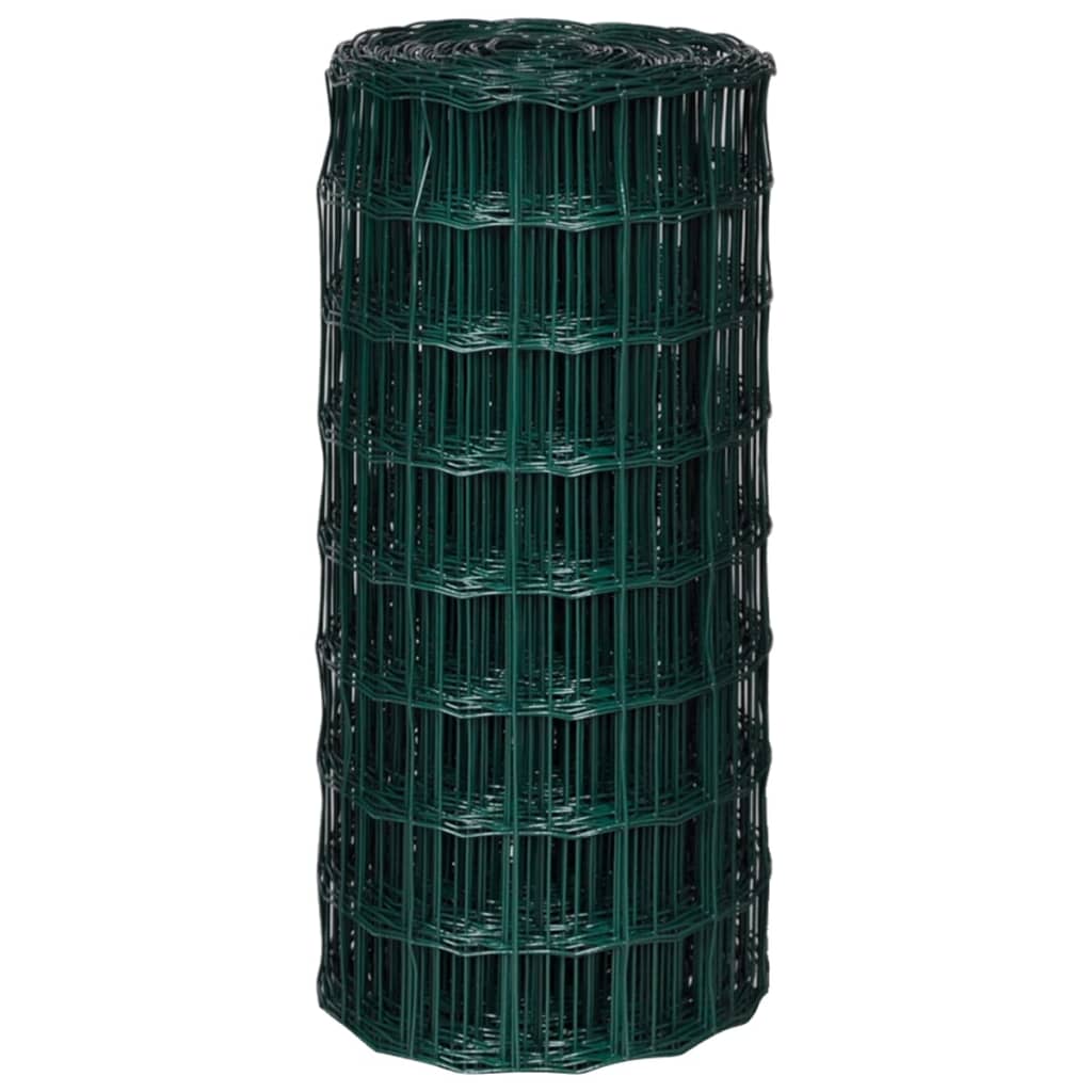 Euro Fence Steel 82ftx2.6ft Green