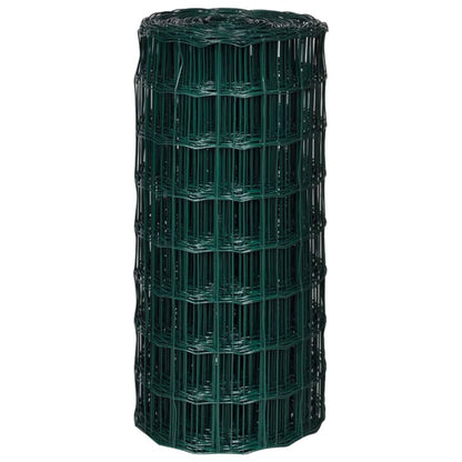 Euro Fence Steel 82ftx2.6ft Green