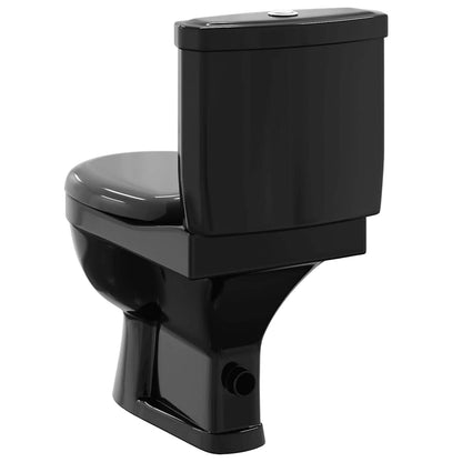 Toilet With Cistern Black