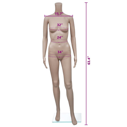 vidaXL Mannequin Woman without Head