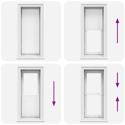 Plisse Blind 40x150cm White Pleated Blind